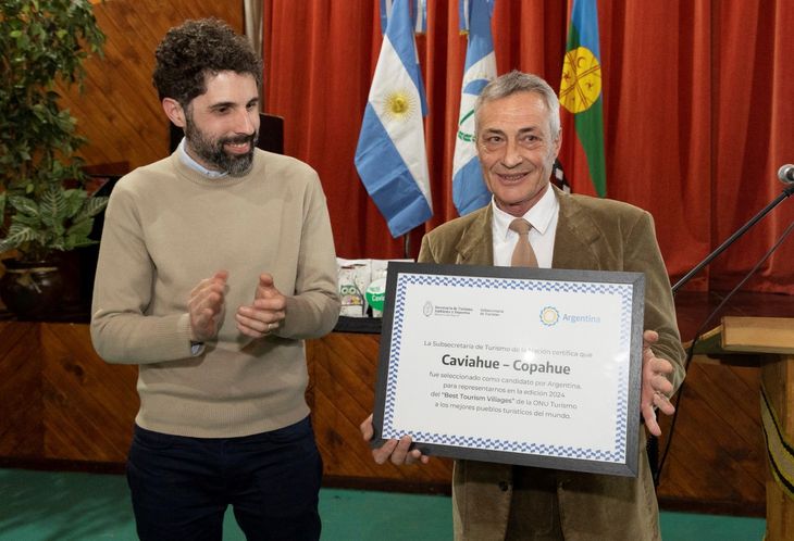 Caviahue-Copahue received the Best Tourism Villages certificate.