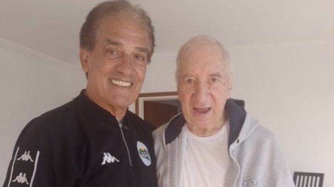 Bilardo reapareció públicamente 