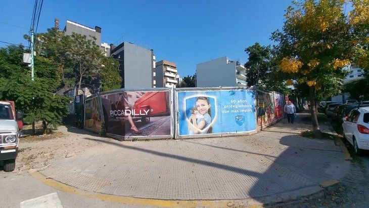 El frente del terreno subastado por el Banco Ciudad El frente del terreno subastado por el Banco Ciudad