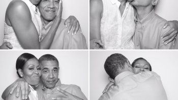 Barack y Michelle en el cumpleaños número 56 de la ex primera dama