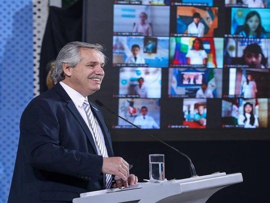 El presidente, Alberto Fernández, se refirió a la marcha de la economía en el marco de la pandemia.