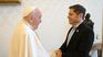 Pope Francis received Axel Kicillof at the Vatican.