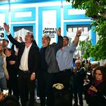 Martín Soria, cabeza de lista para el Senado por Fuerza Patria, celebra en Río Negro. Martín Soria, cabeza de lista para el Senado por Fuerza Patria, celebra en Río Negro.