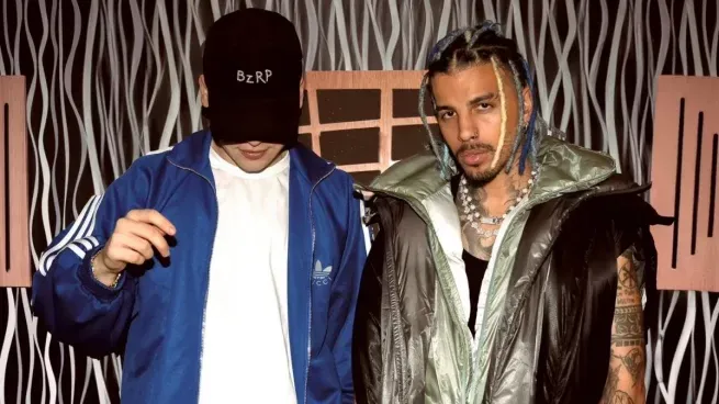 Bizarrap y Rauw Alejandro.