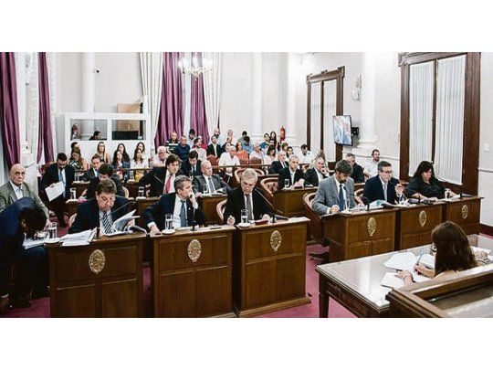 Respaldo. La Legislatura de Entre Ríos dio el miércoles a la noche sanción exprés sobre tablas al proyecto de Presupuesto 2018.