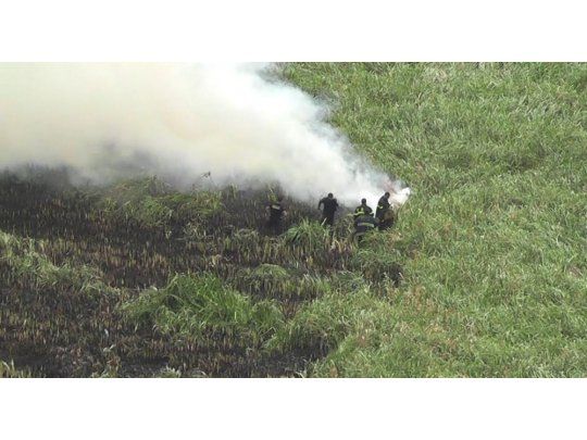 Los bomberos voluntarios de Ensenada participaron del operativo.