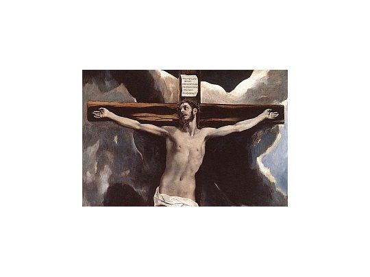 Cristo en la Cruz, de El Greco , una de las obras más preciadas.