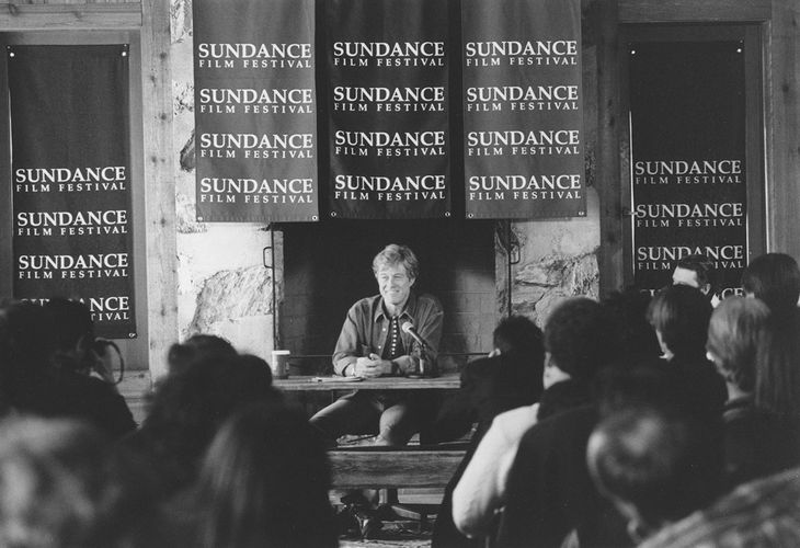 Redford at the Sundance Film Festival in 1996.