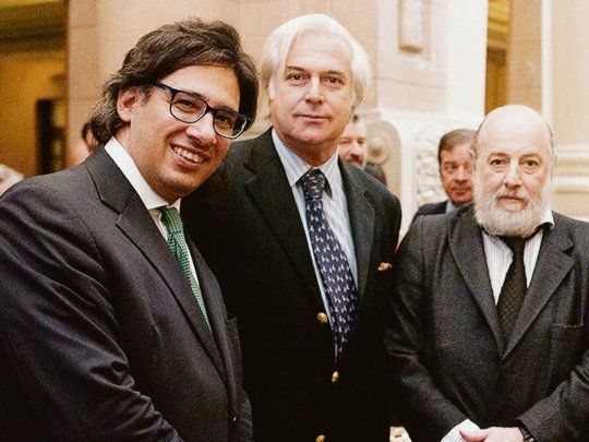 Vistas. Germán Garavano, Roberto Hornos, juez de la Cámara en lo Penal Económico y Claudio Bonadio.