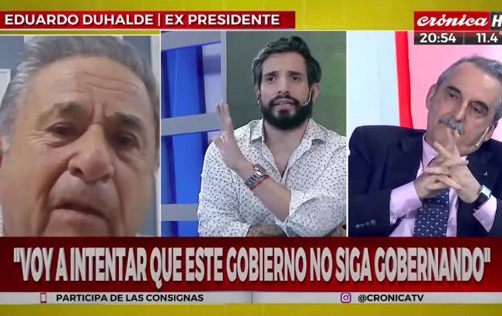 Reapareció Duhalde: Voy a intentar que este Gobierno no siga gobernando