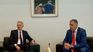 El presidente Yamandú Orsi recibió a Tony Blair en Torre Ejecutiva.