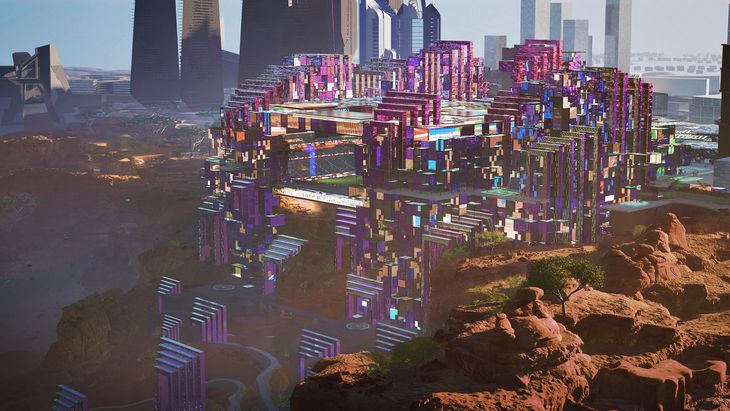 Construido sobre un acantilado de 200 metros, el Estadio Príncipe Mohammed Bin Salman parece sacado de unapelícula de ciencia ficción. Construido sobre un acantilado de 200 metros, el Estadio Príncipe Mohammed Bin Salman parece sacado de unapelícula de ciencia ficción.