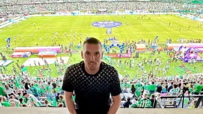 Franco Armani estuvo en Colombia para ver a su ex equipo campeón en la cancha