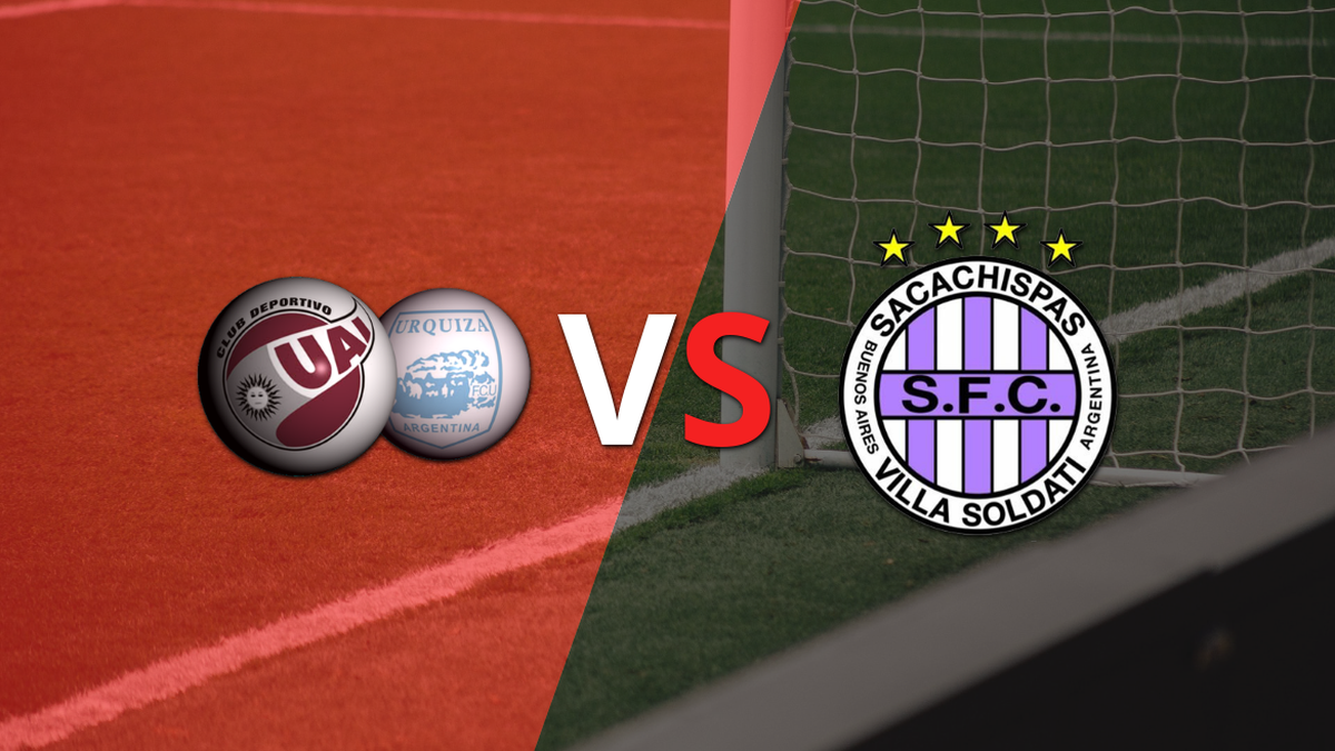 The second half begins without goals between UAI Urquiza and Sacachispas