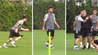 Lionel Messi volvió a entrenarse con el Inter Miami tras un mes y medio