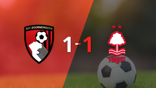 empate a uno entre bournemouth y nottingham forest