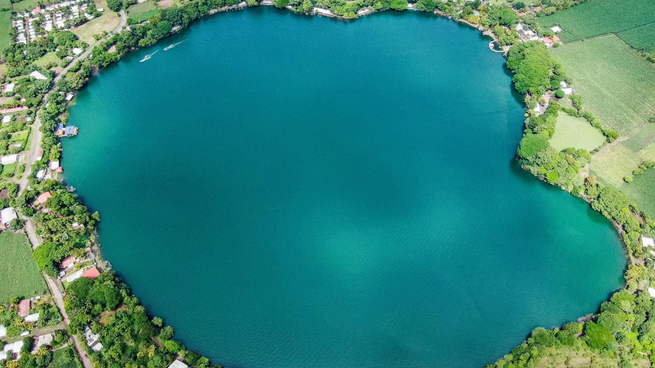 La imponente laguna del pueblo bonaerense.