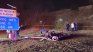 The plane near the highway and caused a fire