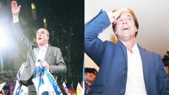 RIVALES. Daniel Mart&iacute;nez celebr&oacute; anoche el triunfo y prometi&oacute; que conseguir&aacute; torcer el electorado a su favor. Lacalle Pou ya logr&oacute; el apoyo del resto de los candidatos en liza. El aumento de la criminalidad ha sido uno de los principales motivos que condujo a la ca&iacute;da del apoyo al oficialismo.