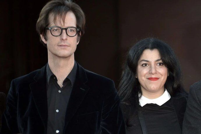 Mattias Ripa y Marjane Satrapi. 