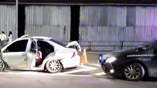 El auto en el que se desplazaban los detenidos colisionó contra una furgoneta Citröen Berlingo.