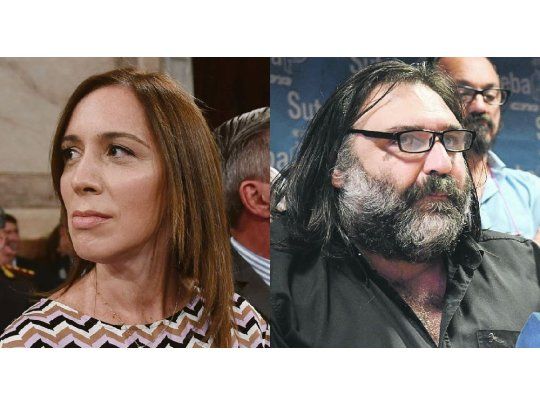 Enemigos íntimos. María Eugenia Vidal y Roberto Baradel (Suteba), en otra tensa puja. “Usan el sello de Ctera para hacer política cuando no pueden resolver las cuestiones desde el gremialismo”, dicen desde el Gobierno.