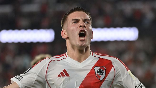 Mastantuono marcó un gol y fue una de las figuras de River.