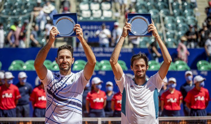 Andrés Molteni festejó en el dobles del Argentina Open.