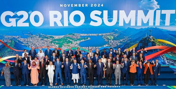 The final photo of the G20 in which Javier Milei did not participate. The final photo of the G20 in which Javier Milei did not participate.