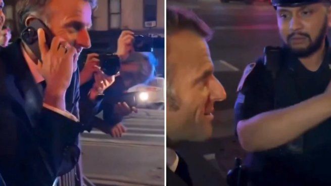 Macron vivió un insólito momento en su llegada a Nueva York