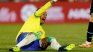 Pain. Neymar asks for help after suffering a torn cruciate ligament and meniscus in his left knee. Pain. Neymar asks for help after suffering a torn cruciate ligament and meniscus in his left knee.