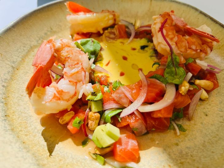 Strawinian ceviche in the fisherman. Strawinian ceviche in the fisherman.