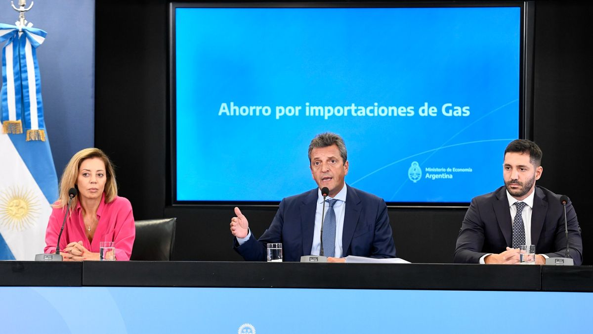 Sergio Massa announced savings in gas imports of US$ 2.1 billion by 2023