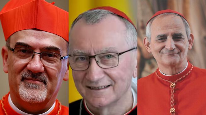 Pierbattista Pizzaballa, Pietro Parolin y Matteo Zuppi son los cardenales italianos favoritos para reemplazar al papa Francisco.