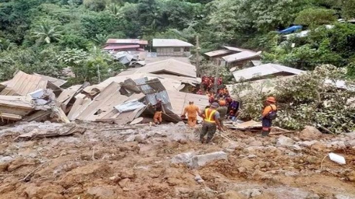 At least 15 dead and more than 100 missing due to the avalanche in the Philippines. At least 15 dead and more than 100 missing due to the avalanche in the Philippines.