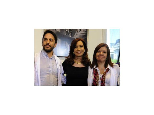 Cristina de Kirchner en Casa Rosada durante el acto donde anunció las novedades sobre ganancias.