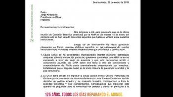 la amia pidio a la daia que desista de la acusacion penal contra cristina por el  memorando con iran