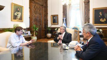 Alberto Fernández recibió a Gustavo Melella