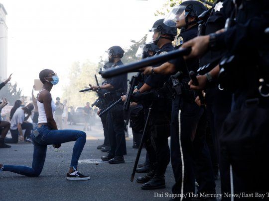 Las imágenes que se sacaron de las manifestaciones realmente muestran cosas nunca antes vistas en la historia de Estados Unidos.