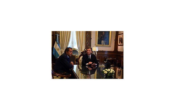 El Presidente recibió al excandidato del FpV.