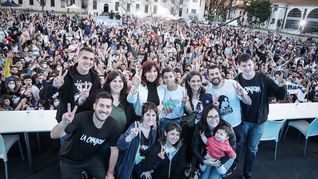 Cristina en el cierre del Encuentro Nacional de Jóvenes de La Cámpora en la ex Esma.