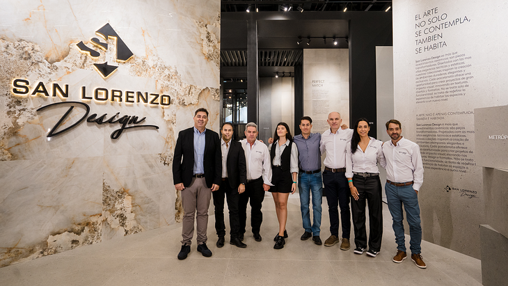 At the Brazilian Fair, the company presented its new Premium Porcelain Line: San Lorenzo Desing, with which it seeks to expand its presence both in the domestic market and in key destinations and the United States.