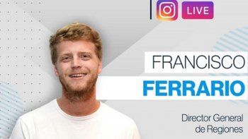 Francisco Ferrario, Director de Regiones de TECHO Argentina diálogo con Ámbito a través de un vivo de Instagram.