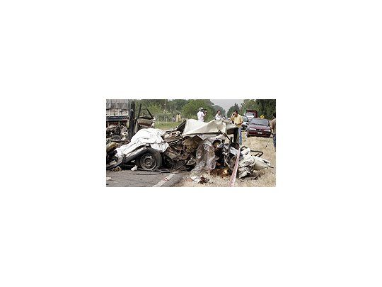 Imágenes del terrible accidente