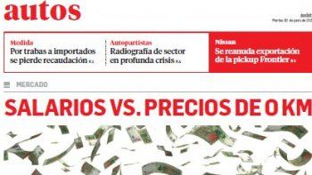 Edición impresa del suplemento de Autos