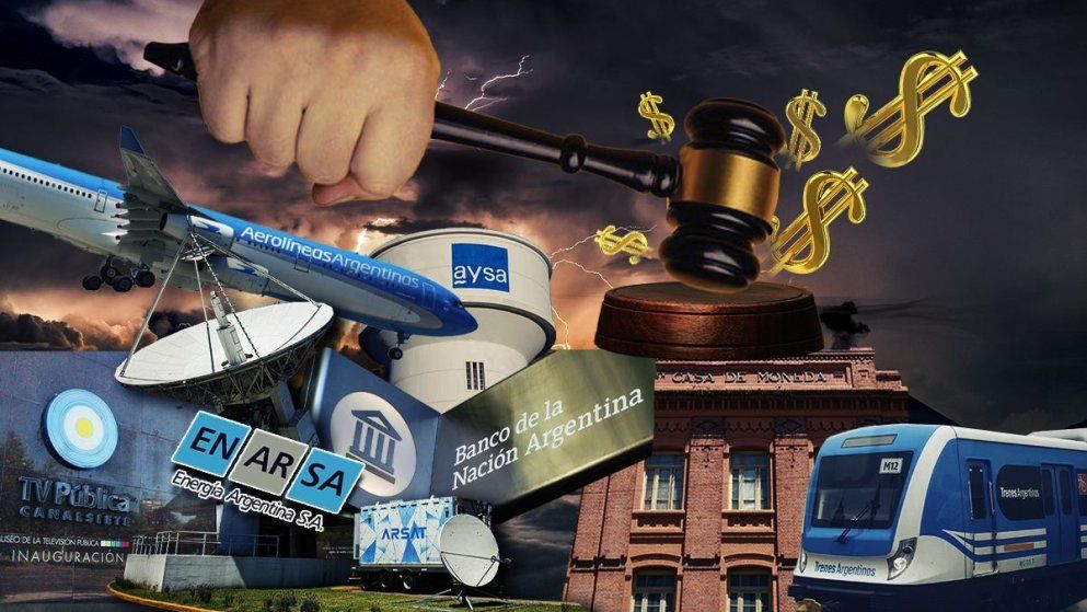 AySA, trenes, Nucleoeléctrica y otras empresas del Estado quedaron en la polémica por la forma en la que fueron valuadas.&nbsp;