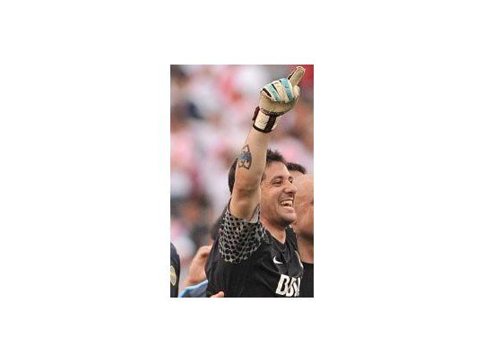 Agustín Orión terminó festejando en el Monumental.