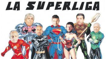 ámbito.com | meme. Con la aprobación y el nacimiento de la Superliga surgieron los Memes. En éste se puede apreciar a los principales dirigentes del fútbol argentino vestidos como superhéroes de historietas.