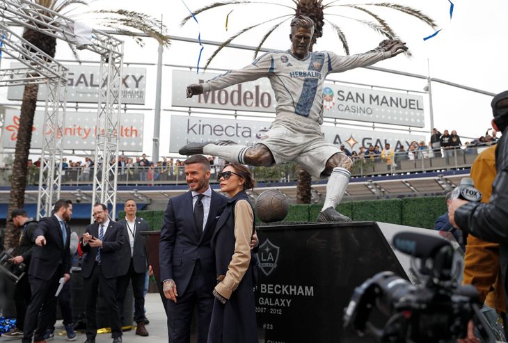 Pese a ser dueño de un equipo rival, los Galaxy consideran a Beckham un ídolo.