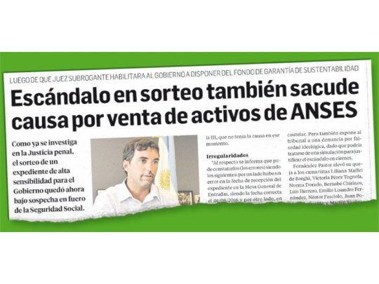 Controversia. Ayer Ámbito Financiero adelantó la trama.